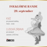 Folklórne RANDE - folklórny KVÍZ a ľudová zábava pri príležitosti 30.výročia založenia súboru